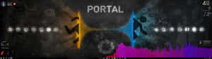 A Screen Showing The Word Portal Wallpaper