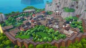 A Screenshot Of A Fortnite Island Wallpaper