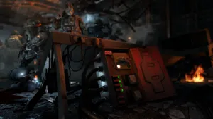 A Screenshot Of A Scene In A Video Game Wallpaper