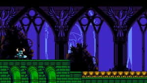 A Screenshot Of A Video Game With A Castle In The Background Wallpaper