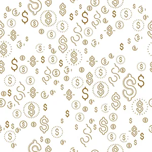A Seamless Pattern Of Dollar Signs Wallpaper