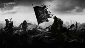 A Shadowy Battlefield Of Dark War Wallpaper