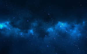 A Shimmering Sky Filled With Dark Blue Stars Wallpaper