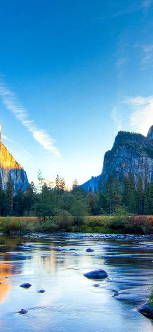 A Shot Of Half Dome In Yosemite National Park From An Iphone Wallpaper