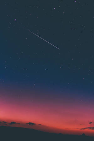 A Shot Of The Sky With A Star In The Sky Wallpaper
