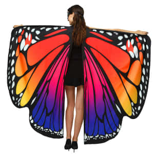 A Showstopping Look For The Evening, This Unique Dress Is Made Of Butterfly Wings! Wallpaper