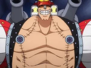 A Silhouette Of Franky Overlooking The City Wallpaper