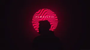 A Silhouette Of Youtuber Phenom Pewdiepie Wallpaper