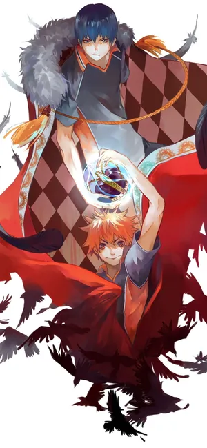 A Sketch Of An Anime Fan Wallpaper