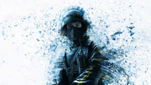 A Skilled Bandit From Rainbow Six Siege Deploying His Gadget In-game Wallpaper