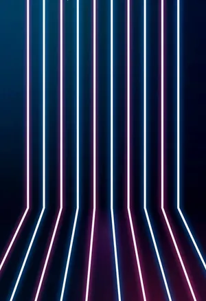 A Sky Of Color, Blue And Pink Neon Wallpaper