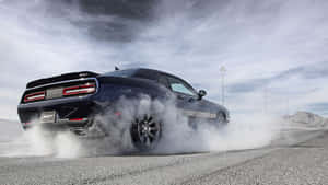 A Sleek And Stylish Dodge Challenger Srt Hellcat. Wallpaper