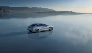 A Sleek Byd Electric Vehicle On The Open Road Wallpaper