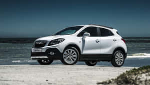 A Sleek Opel Mokka On The Road Wallpaper