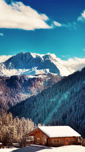 A Snow Covered Mountain Wallpaper