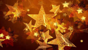 A Sparkling Christmas Star Adds Festive Cheer To The Decorations. Wallpaper