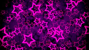 A Sparkling Purple Star Wallpaper