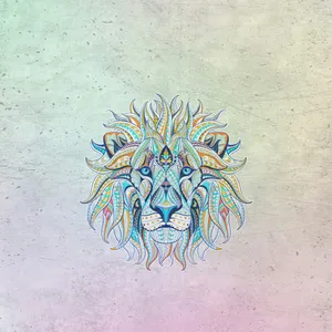 A Spectacular Abstract Image Of A Lion Wallpaper