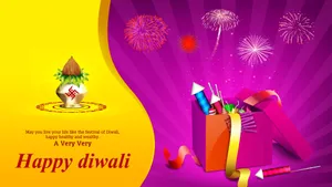 A Spectacular Firework Display During An Annual Event Wallpaper