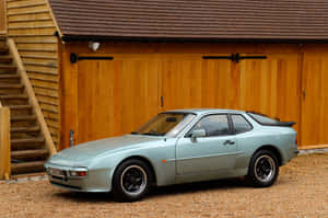A Spectacular Porsche 944 In Motion Wallpaper