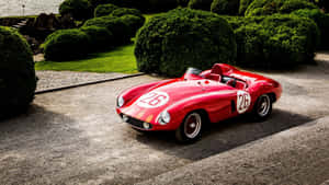 A Spectacular Red Ferrari 250 Gto Wallpaper