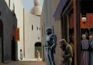 A Spectacular View Of Mos Eisley Wallpaper