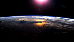 A Spectacular View Of Planet Earth From Space Wallpaper