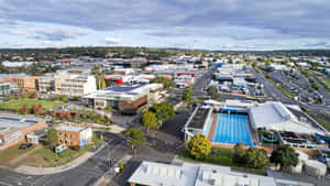 A Spectacular View Of The Towering Table Top Mountain In Toowoomba, Queensland Wallpaper
