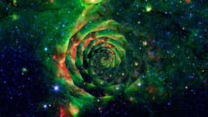 A Spiral Galaxy In Space Wallpaper