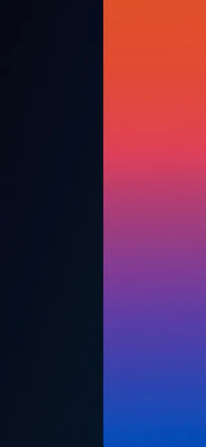 A Split Of Black And Rainbow Colors Wallpaper