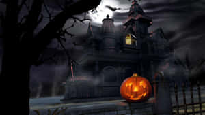 A Spooky And Festive 1920 X 1080 Halloween Scene Wallpaper