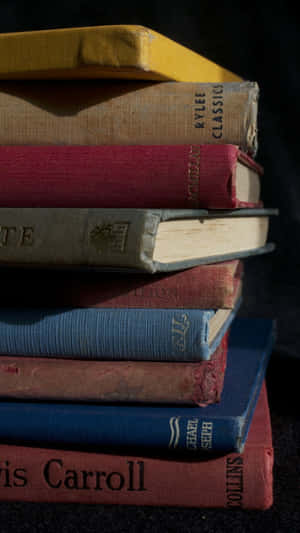 A Stack Of Books Wallpaper