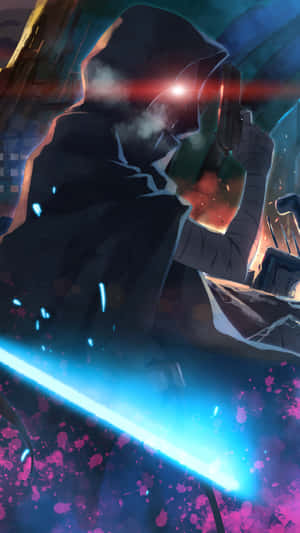 A Star Wars Character With A Lightsaber Wallpaper