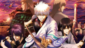 A Still From The Cult Favorite Anime Series, Gintama Wallpaper