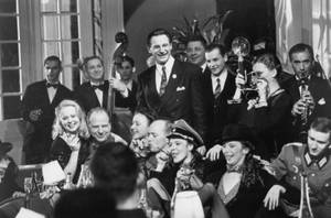 A Still From The Film, Schindler's List, Featuring Liam Neeson And Friedrich Von Thun. Wallpaper