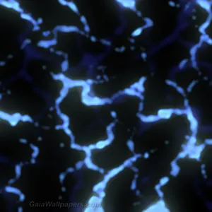 A Stimulating Electric Blue Glow Radiates From The Heart Of This Plasma Wallpaper