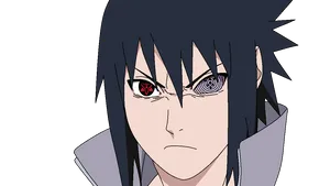 A Stoic Sasuke Uchiha Stares Ahead. Wallpaper
