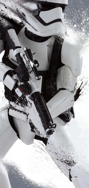 A Stormtrooper Is Holding A Gun Wallpaper