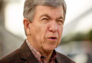 A Striking Close-up Portrait Of Roy Blunt Wallpaper