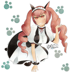 A Striking Illustration Of Faris Nyannyan From Steins;gate Wallpaper