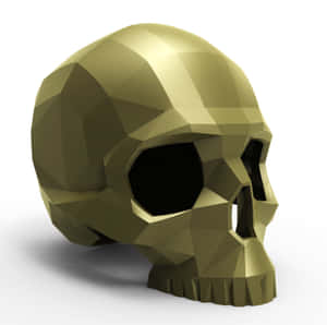 A Stunning 3d Skull Design In High Resolution Wallpaper