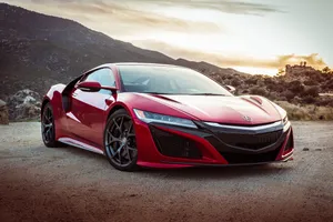 A Stunning Acura Nsx Sports Car In Action Wallpaper