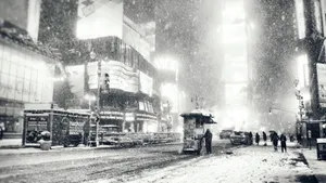 A Stunning Aerial Viewpoint Of A Black And White City. Wallpaper