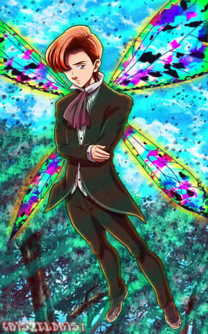 A Stunning Artwork Of King - Seven Deadly Sins Anime Snapshot Wallpaper