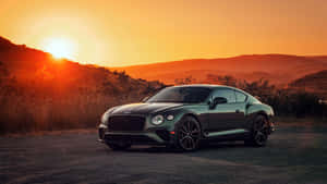 A Stunning Bentley Continental Gt In An Elegant Setting Wallpaper