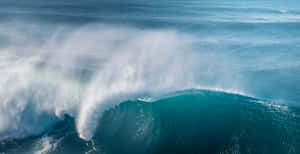 A Stunning High Tide At Sunset Wallpaper