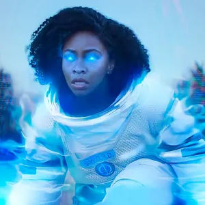 A Stunning Illustration Of Blue Marvel Wallpaper