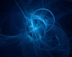 A Stunning Indigo Blue Mountainscape Wallpaper