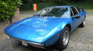 A Stunning Lamborghini Urraco On The Road Wallpaper