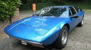 A Stunning Lamborghini Urraco On The Road Wallpaper